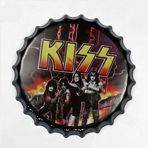 KISS Sign Bar Wall Decor Retro Art Poster