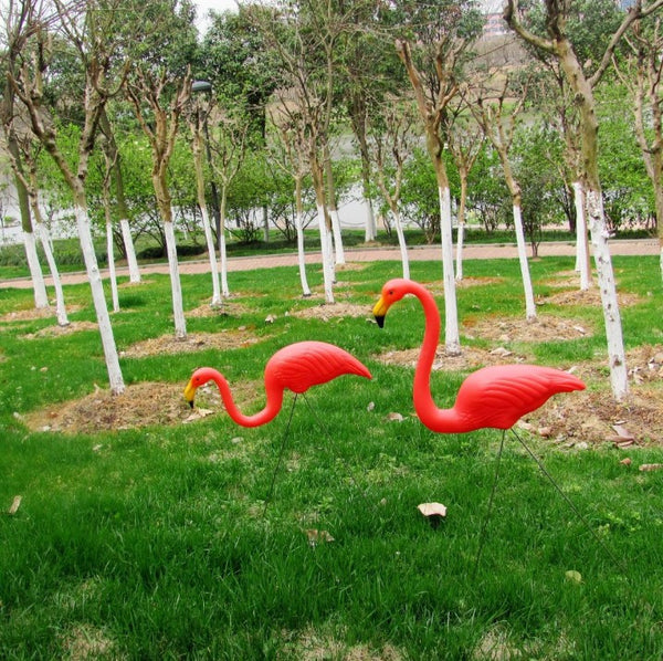 Red Flamingo Garden Ornament